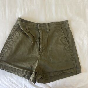 Madewell green shorts